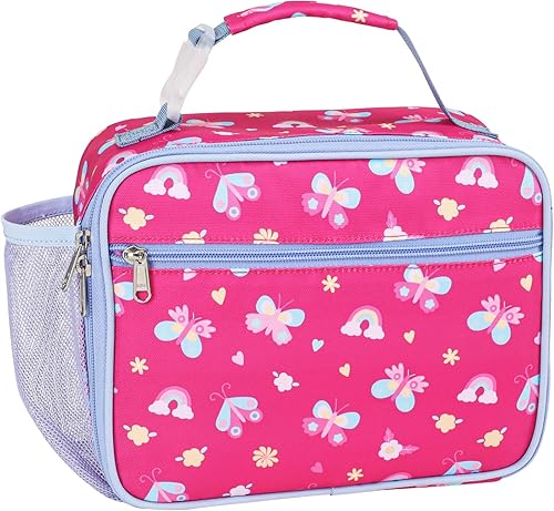 Miniatura 12 de Lonchera para niñas – Lonchera con aislamiento para niños, lonchera reutilizable con soporte para botella de agua, bolsa de almuerzo para la Una