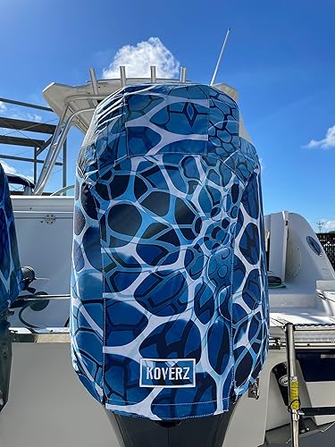 Miniatura 8 de Koverz Cubierta de motor de barco ventilada de ajuste personalizado compatible con Yamaha 4.2L 6-cyl F225 F250 F300 (2010-2020) - Realtree Aspect