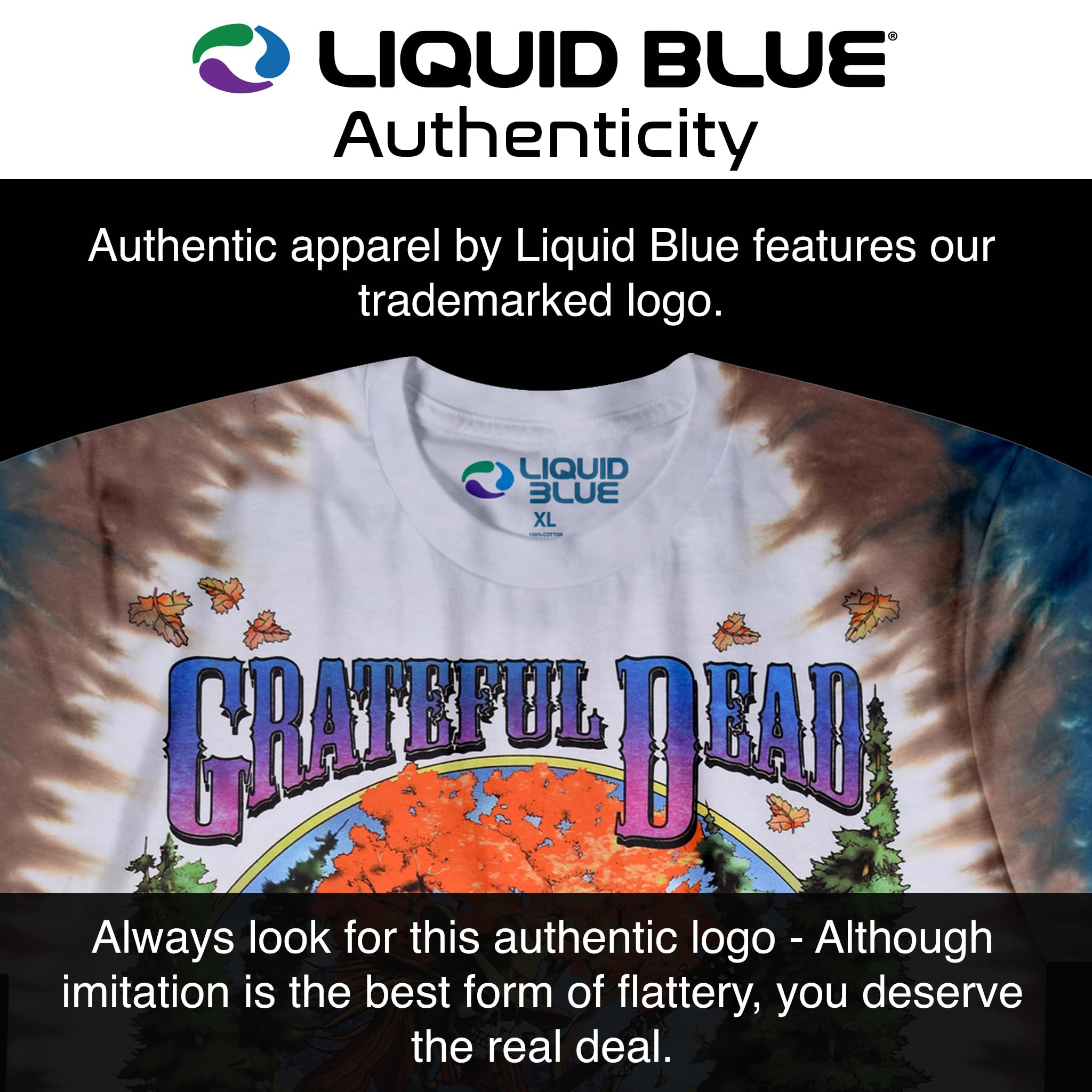 Liquid Blue - T-shirt - 'Grateful Dead Banjo' T-shirt z krótkim rękawem męski S