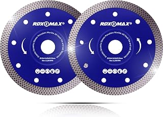 115mm Diamond Cutting Discs for Angle Grinder - Super Thin, Fast & Clean Cut on Porcelain, Granite, Marble, Concrete, Tiles, Stones, Bricks & Ceramics- 4.5" Wheel - Size 115 x 1.2 x 22.23mm