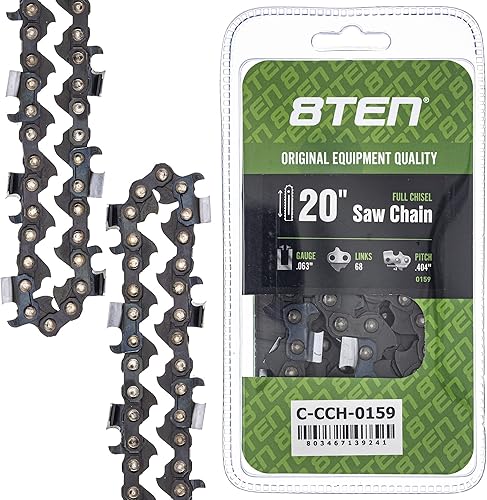 Vista 185 de 8TEN Cadena de motosierra para Husqvarna 254 455 340 351 353 350 55 455 Rancher Poulan Jonsered Echo 16 pulgadas .050 .325 66DL