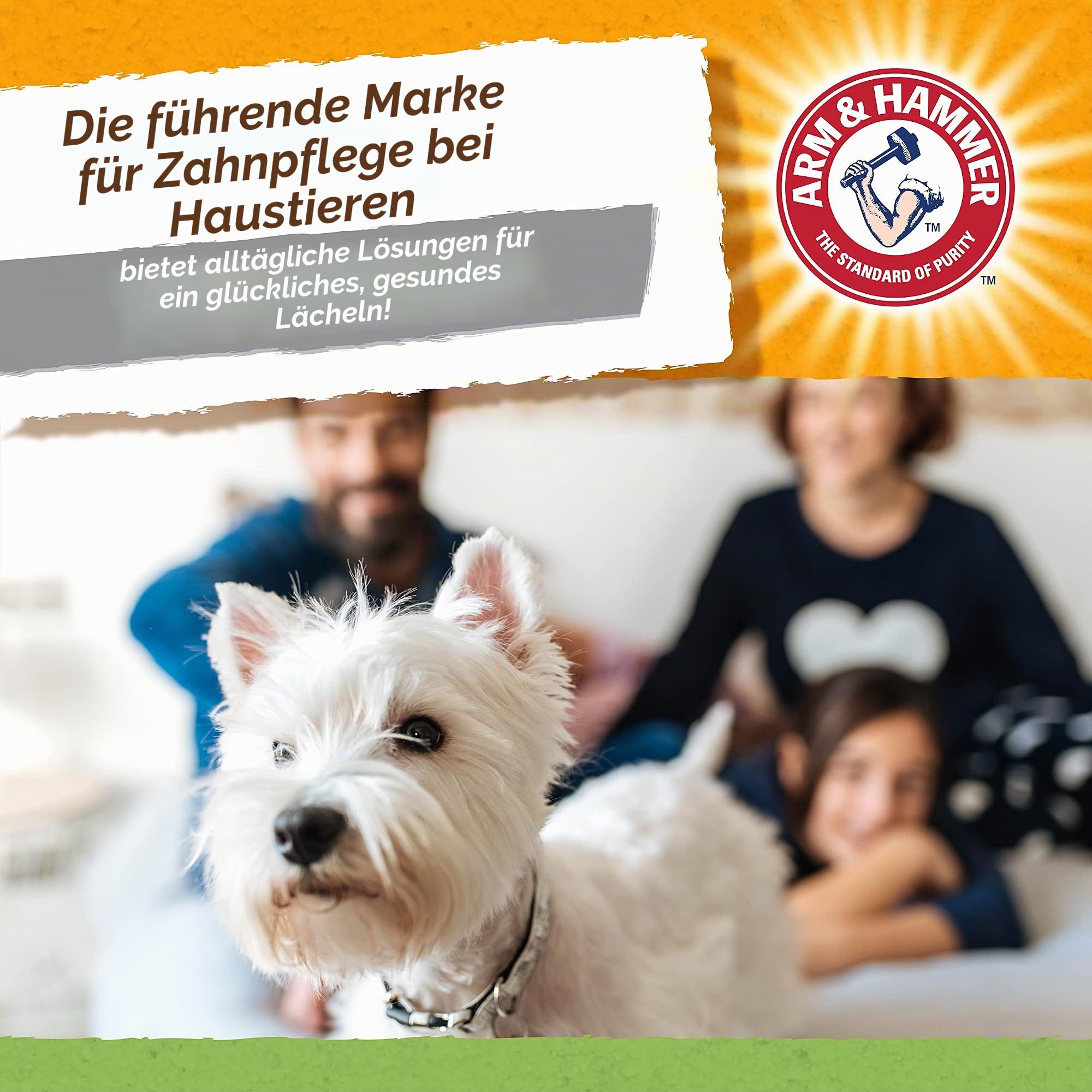 Arm & Hammer Super Treadz Gator Kauspielzeug für Hunde, 12 Stück, bestes Zahnarz-Kauspielzeug für Hunde, reduziert Plaque und Zahnsteinbildung ohne Bürsten, sicher für Hunde bis zu 15,9 kg