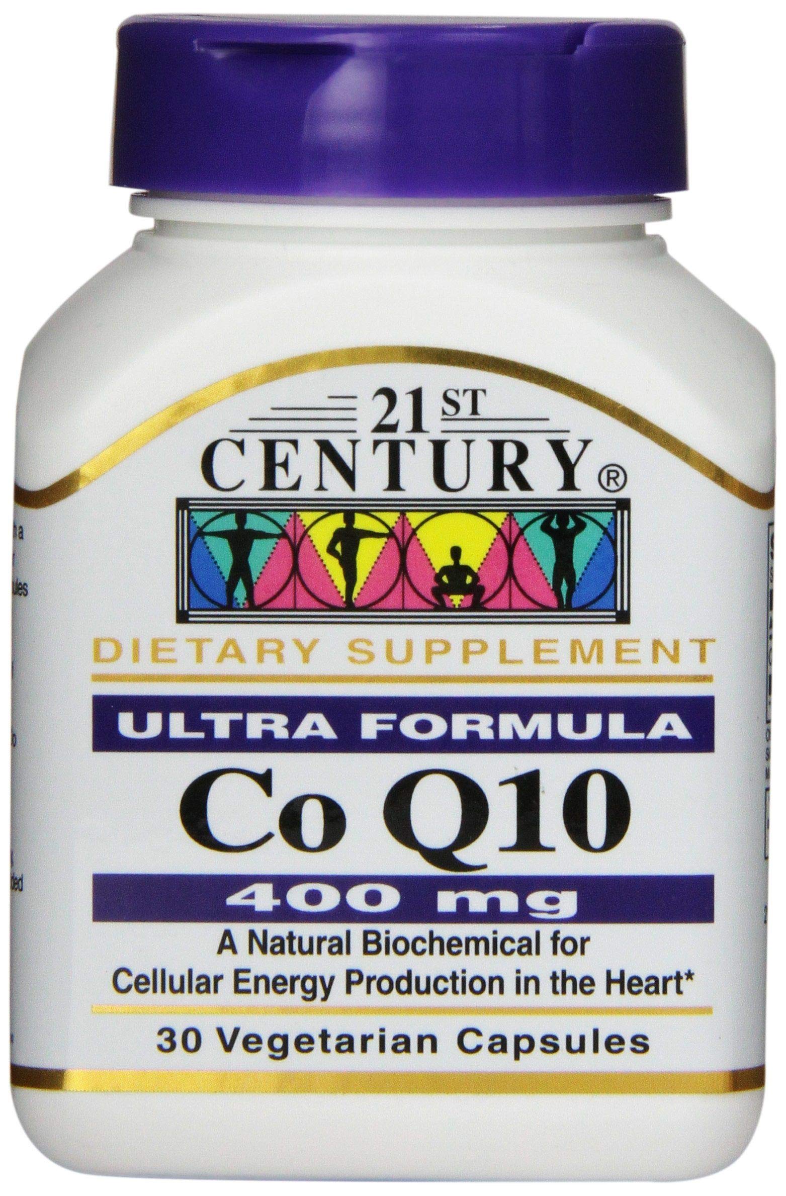 21st Century CoQ10 400mg Capsules, High Potency Heart Support, 30 Count