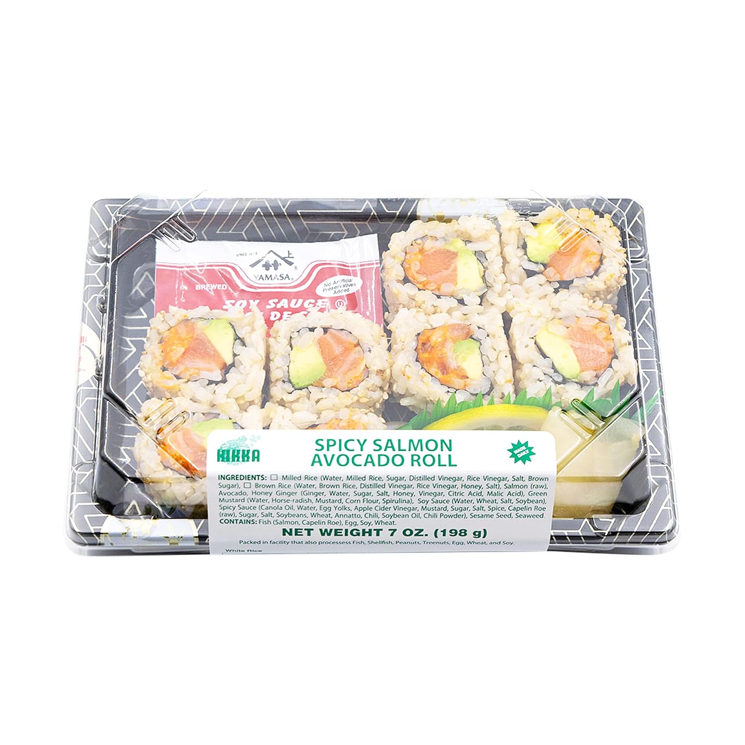 Kikka Spicy Salmon Avocado Roll, 7 Oz