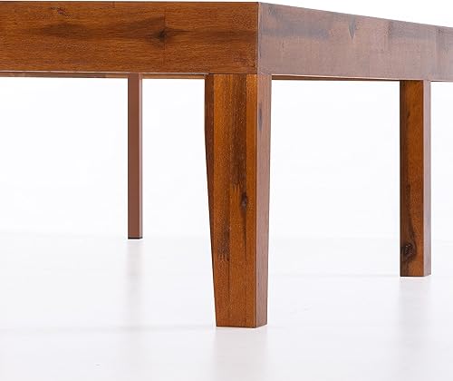 Miniatura 7 de Mellow Naturalista Classic - Cama de plataforma de madera maciza de 16 pulgadas con listones de madera cereza tamaño King