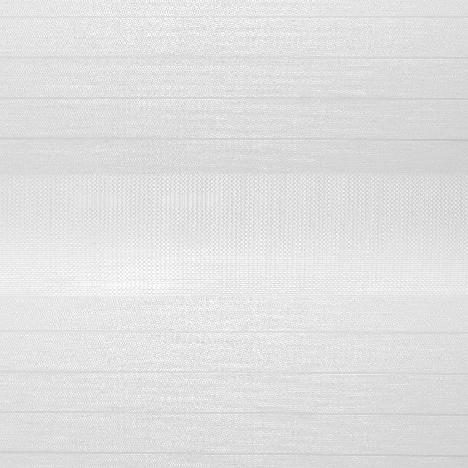 madecostore - Estor Doble Enrollable para día Nocturno, Color Blanco – 64 x 250 cm – Fijación con perforación – Cadena cromada