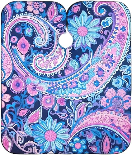 RPLIFE Gnomos y hongos con teteras delantal de peluquero para teñir el cabello, capa reutilizable, capa para cortar el cabello