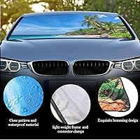 Vista 5 de Parasol plegable para parabrisas de coche, cubreventanas frontales para coche, accesorios para coche, protección contra el calor y los rayos UV