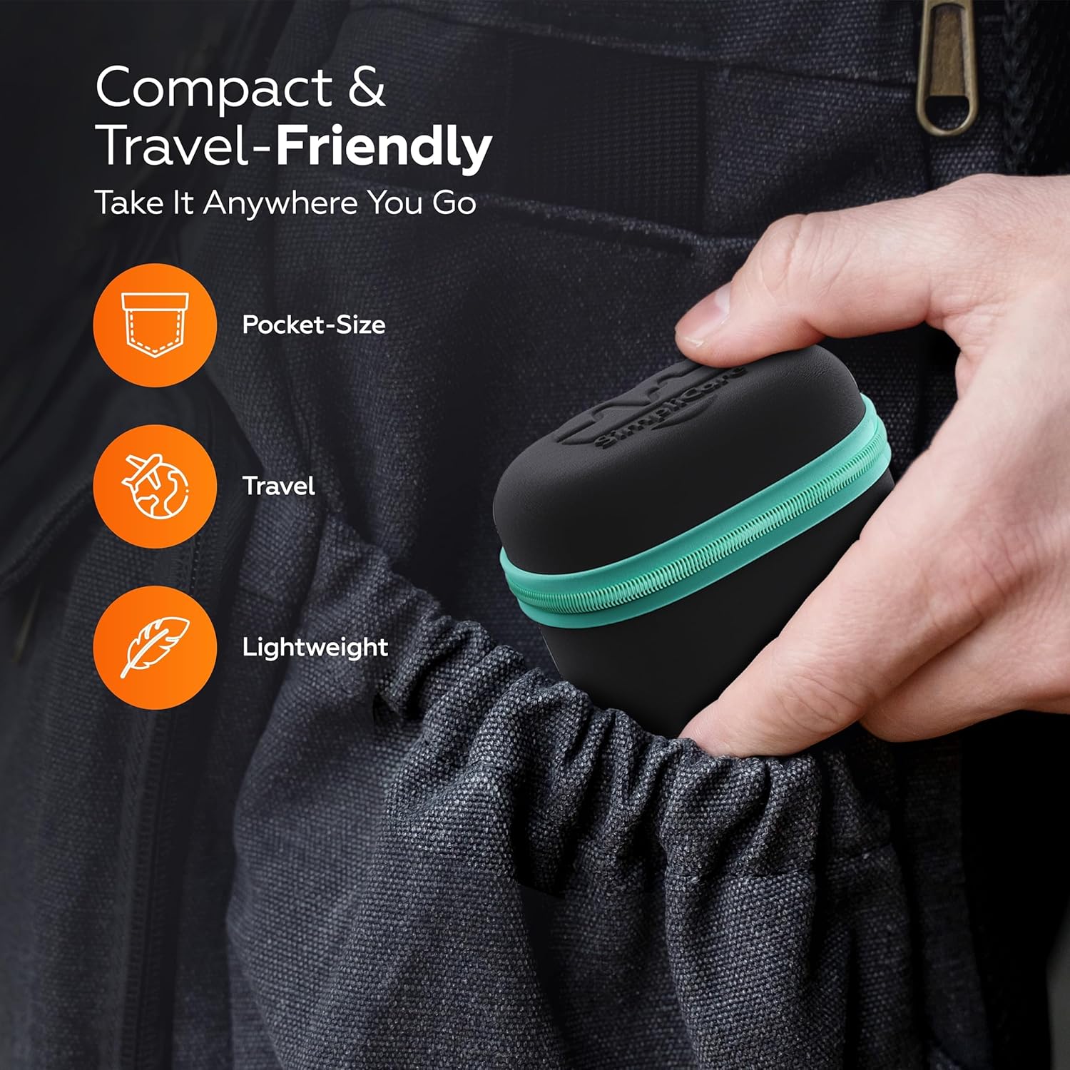 Fingertip Pulse Oximeter Blood Oxygen Monitor SpO₂, Pulse Ox & Heart Rate Monitor, Oxygen Meter with Perfusion Index (PI) & Plethysmograph Waveform, OLED Display, Case & Batteries (C101A2)