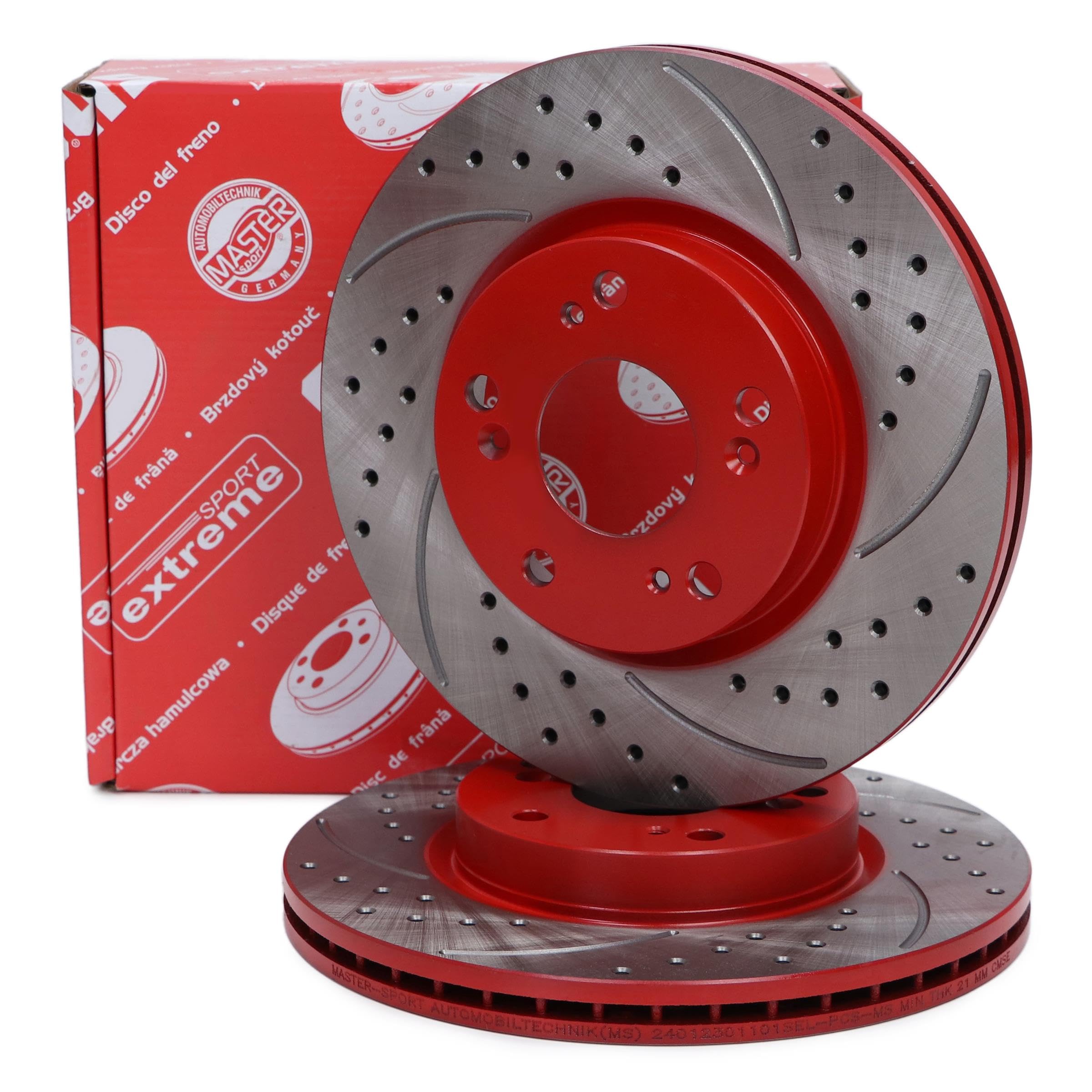 Master-Sport 24012301101SE-SET-MS 2x Disques de frein avant compatibles avec la HONDA CIVIC IX A trois volumes, CIVIC VIII