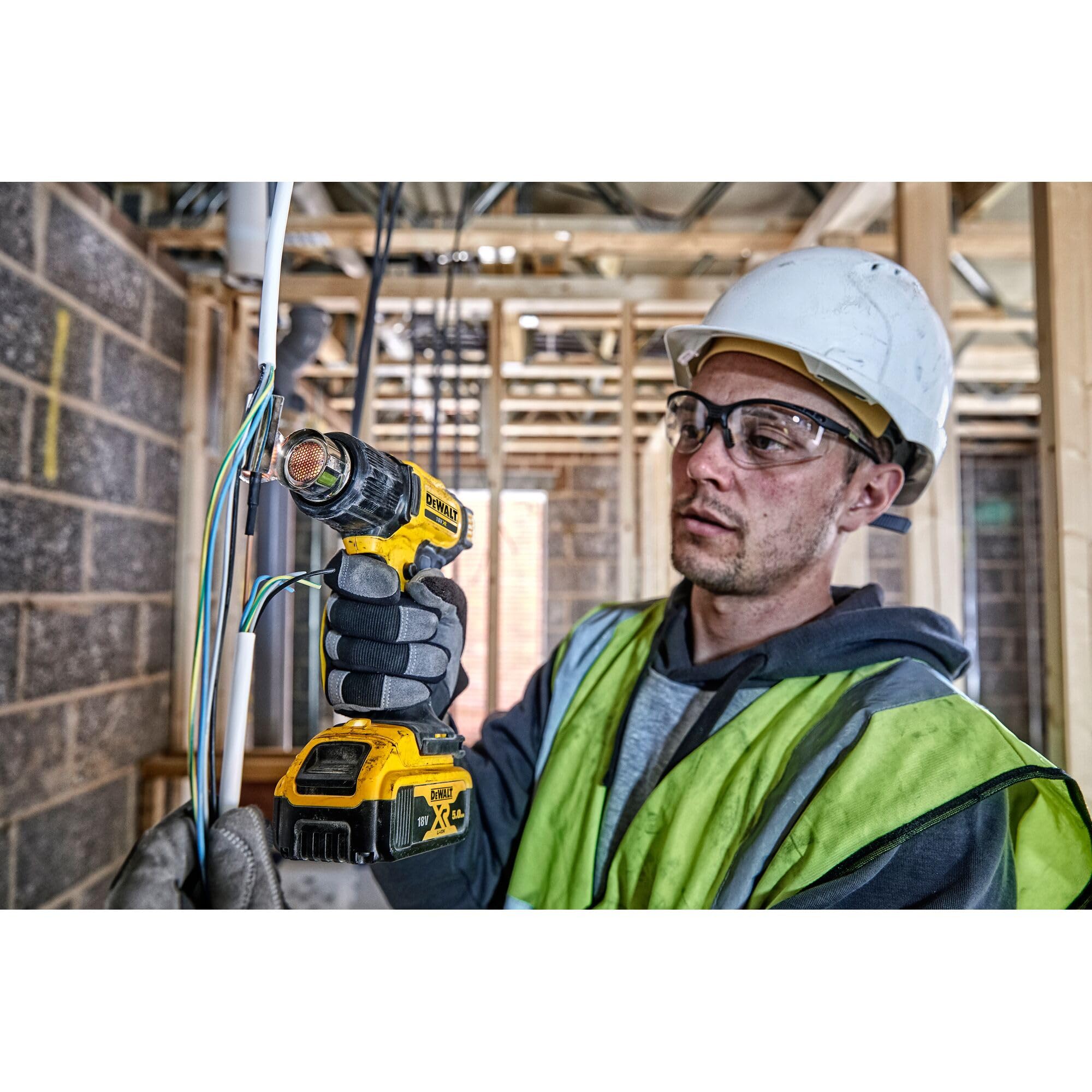 DEWALT DCE530N-XJ Pistola de Aire Caliente XR 18V 290-530°C 2 Temperaturas LED