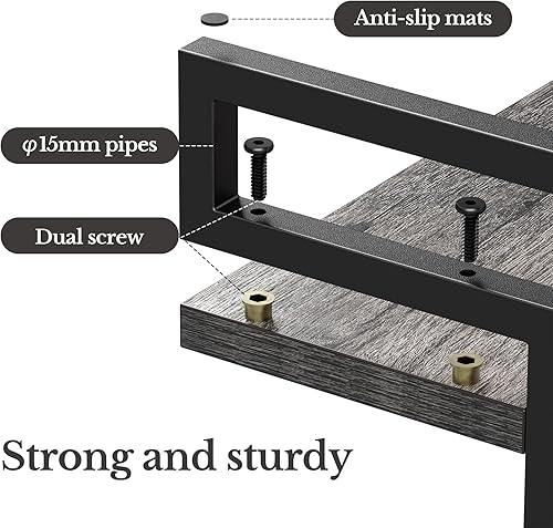 Miniatura 4 de Waissdea Soporte elevador de exhibición de madera, estante elevador de exhibición de madera, estante de encimera de cocina, organizador de especias,