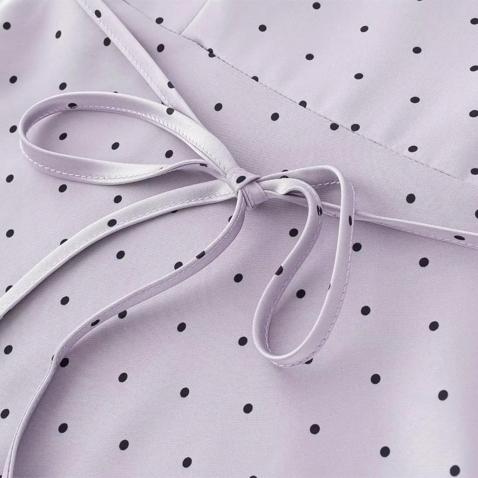 Abito Donna Invernale Midi A Maniche Corte Manica Corta in Pizzo-Lavanda-l