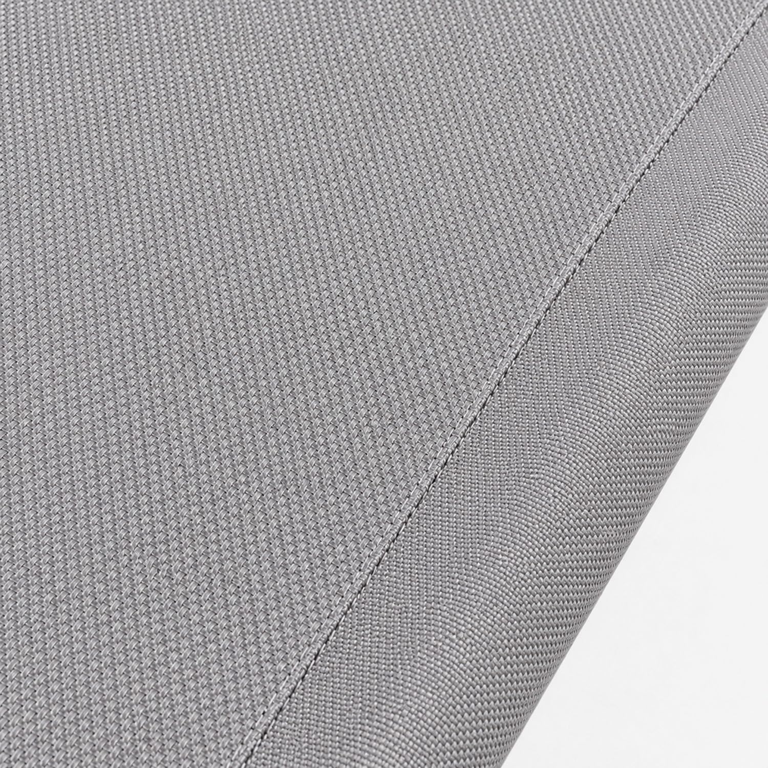 Poltrona Sdraio A Dondolo Basculante Per Giardino E Piscina Con Poggiatesta Removibile Telaio In Metallo Textilene Traspirante Ergonomica Da Esterno 73 x 150 x 93 Cm Grigio