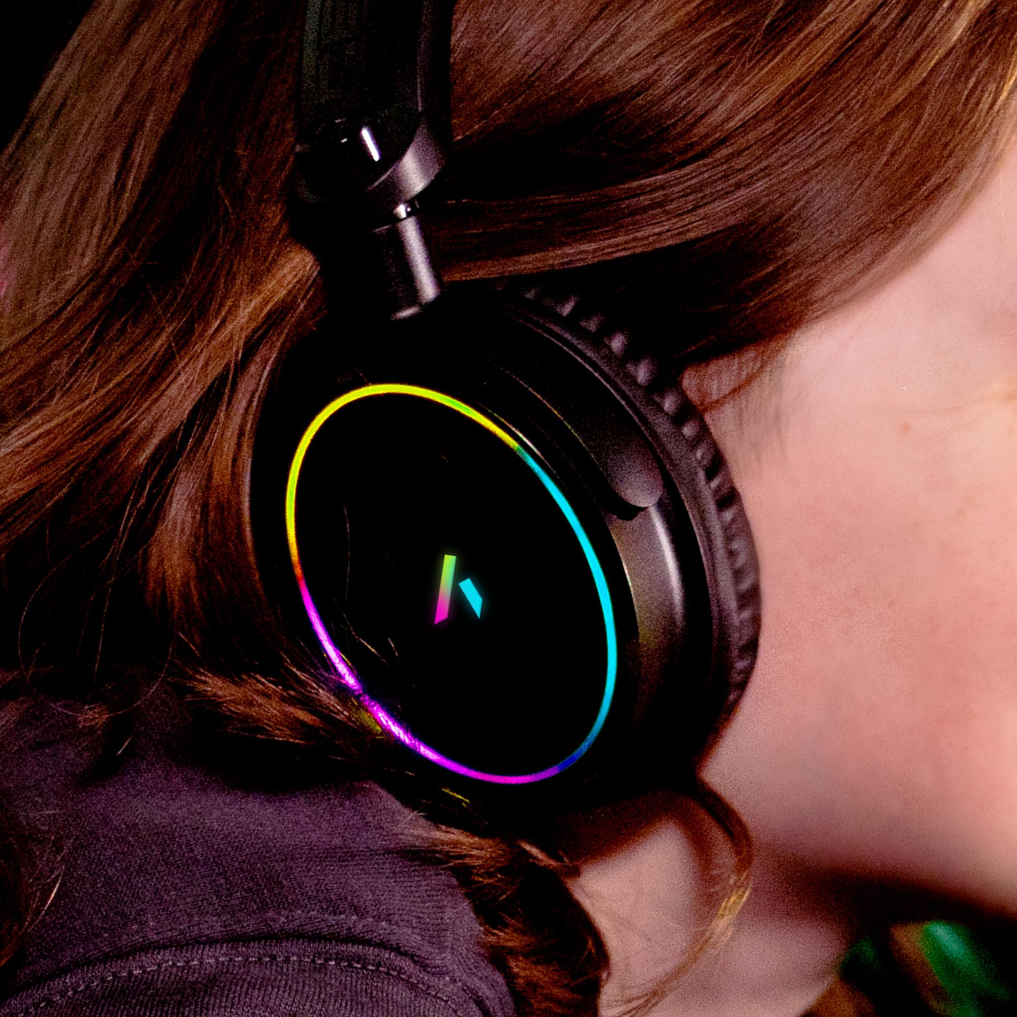 STEALTH C6-100 con LED Casco Gaming Over Ear para PS4/PS5, Xbox, Nintendo Switch, PC, Micrófono Flexible, Conector de 3.5mm, Cable 1.5m, Ligero, cómodo y Duradero