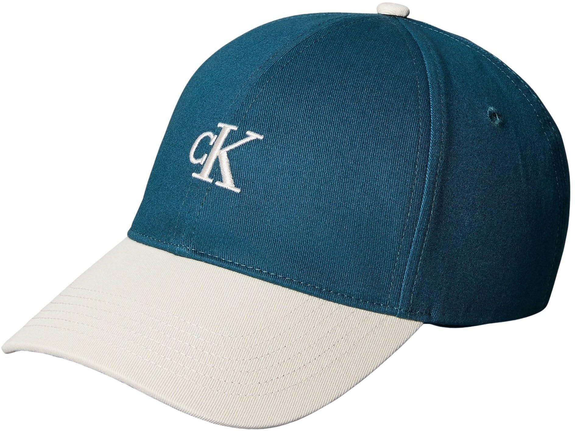 Calvin Klein Men's Green Cotton Baseball Cap