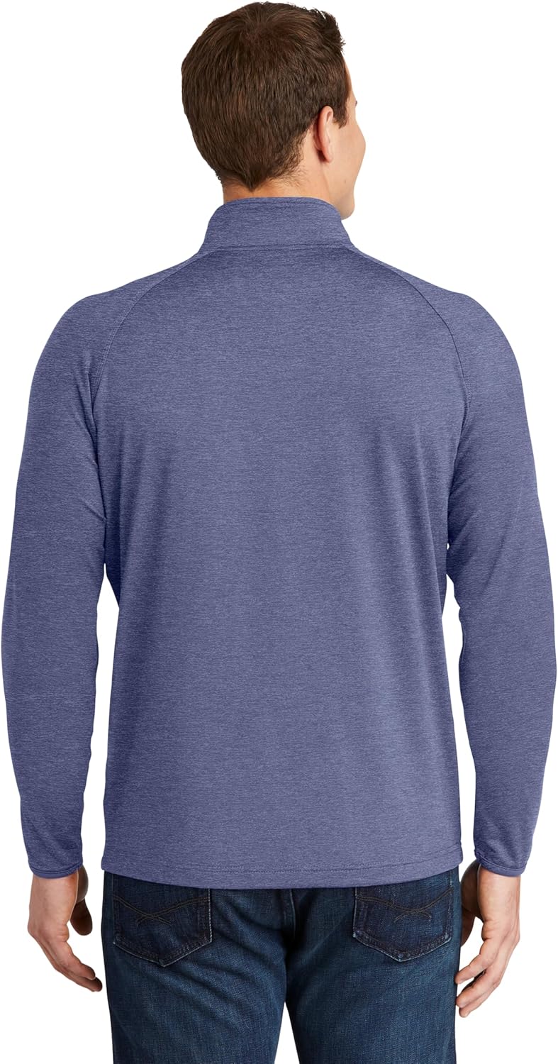 SPORT-TEK Men's Sport Wick Stretch 1/2 Zip Pullover - Image 3