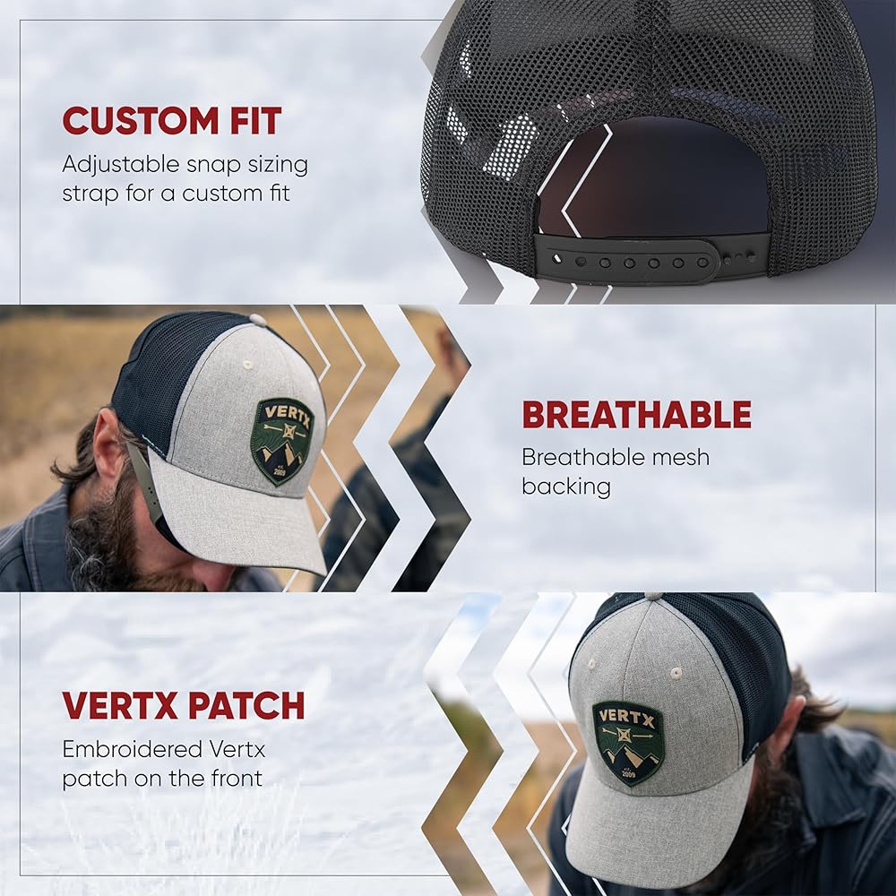 Amazon.com: Vertx Shield Patch Trucker Hat for Men, Tactical