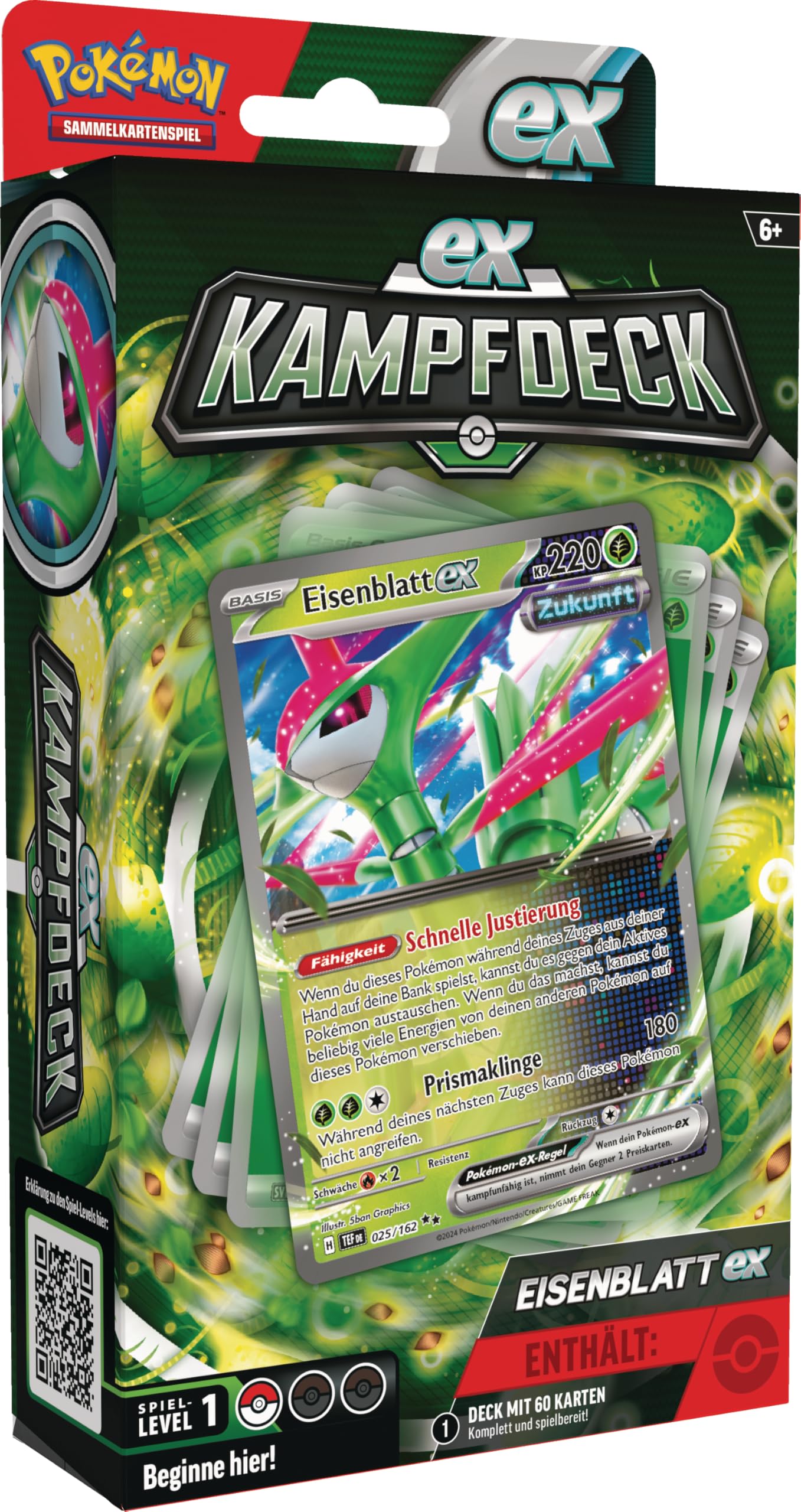 Pokémon - Trading Card Game: Battle Deck Iron Leaf EX (instantly playable deck with 60 cards)