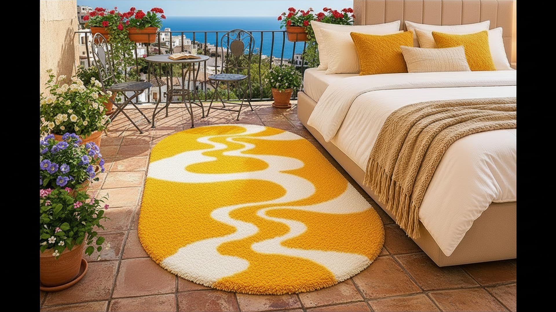 premium oval size 2x4 feet shaggy rug | soft furry carpet for bedroom, nursery & home décor etcclr.yellow ivery