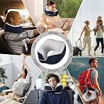 Neck Pillow for Traveling Airplane Breathable Travel Neck Pillow for Airplane 100% U Shape Memory Foam Portable Travel Pillow for Car Home Office Traveling Flight Headrest Sleep Navy Blue
