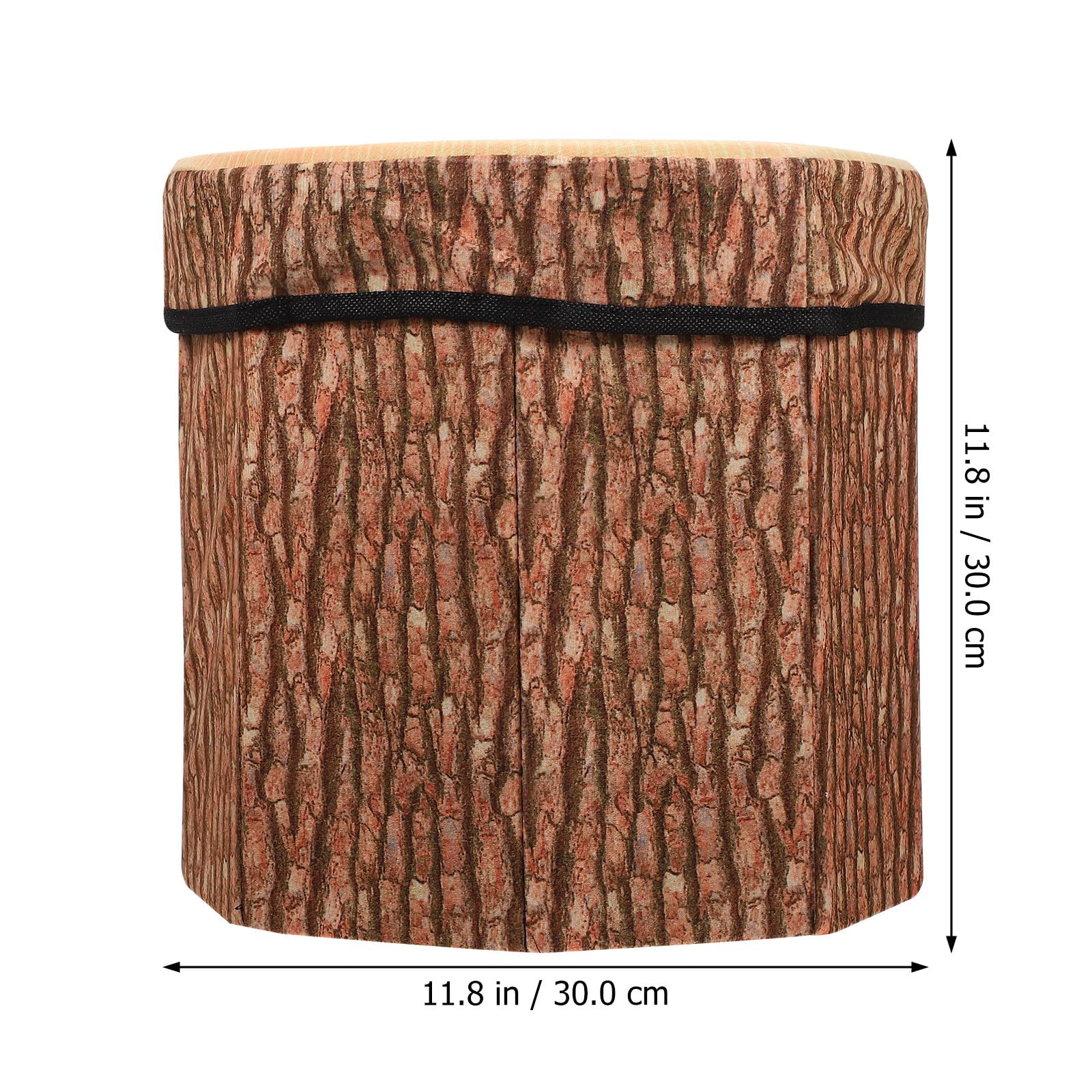 Pouf Sgabello Contenitore Pieghevole in Truciolare con Rivestimento in Flanella, Sgabellino Multifunzionale con Funzione di Stoccaggio per Uso Domestico