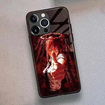 Control Devil アニメ iPhone 17 Pro用ケース エッジの効いた美的ガラスカバー | 鮮やかなマンガの悪役アート、光沢のある傷防止表面、柔軟なTPUシリコンバンパー、耐衝撃性の日常的な落下保護