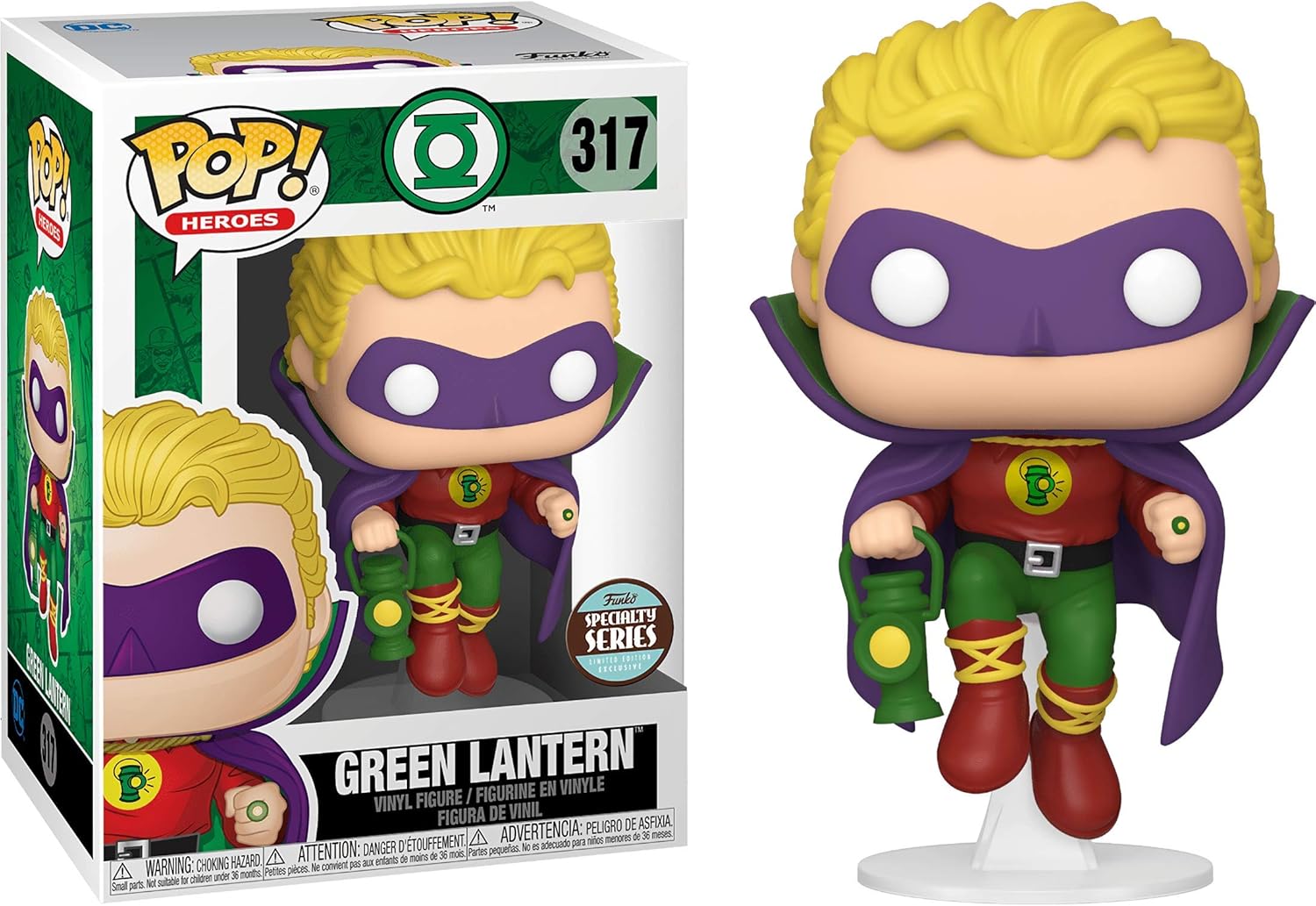 Green Lantern (Special Series): Pop! Heroes Vinyl Figure Bundle with 1 Compatible 'ToysDiva' Graphic Protector (317-45908 - B)
