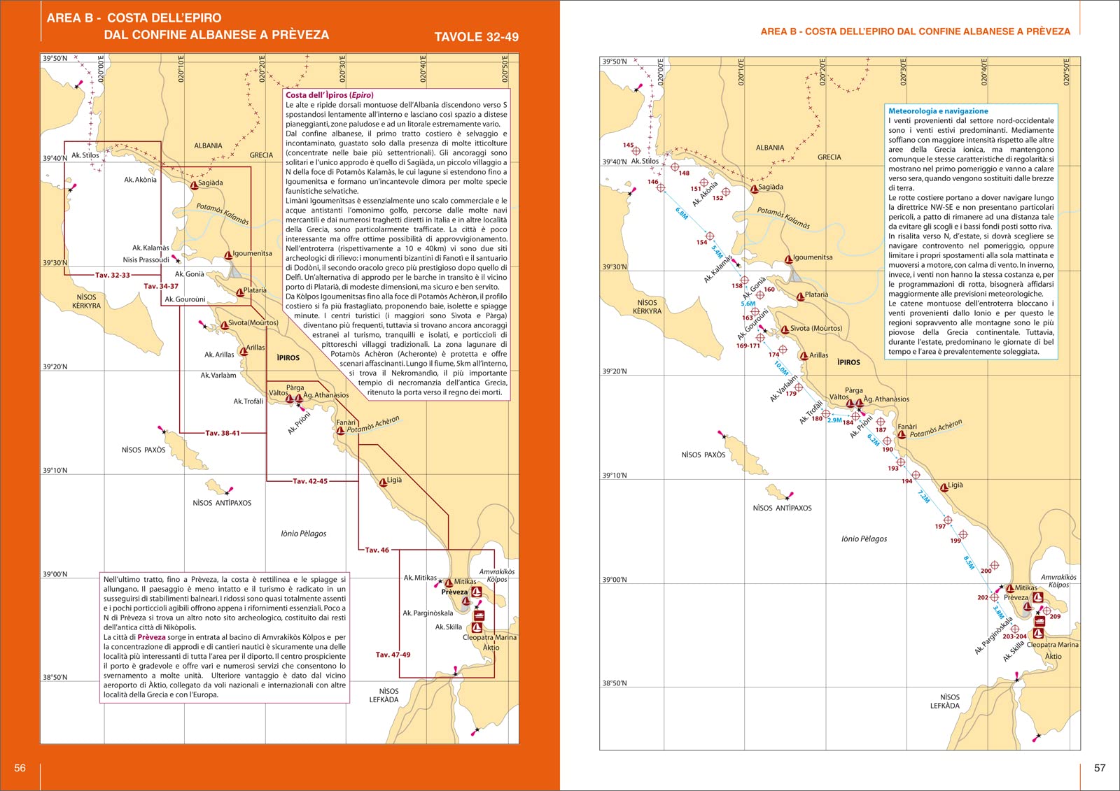 Grecia ionica. Corfù, Paxos, Costa dell’Epiro, Golfo di Ambracia. Portolano cartografico (Vol. 6A)