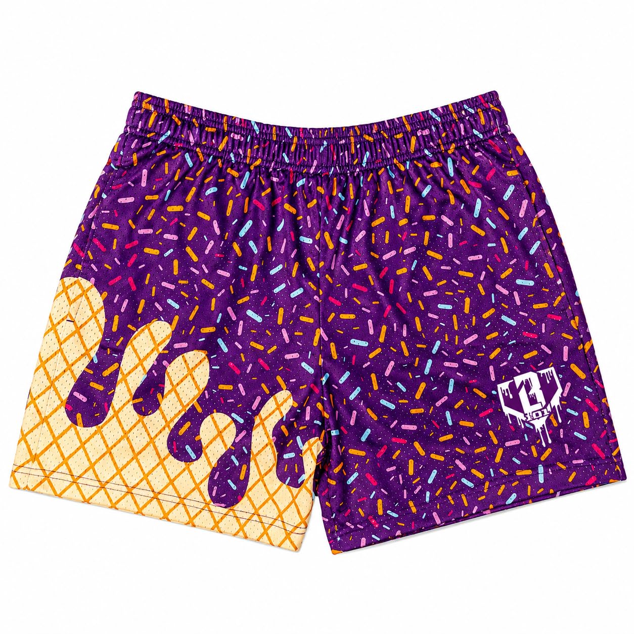 BL101 Youth Ice Cream Baseball Mesh Shorts for Boys Sizes YS-YXL