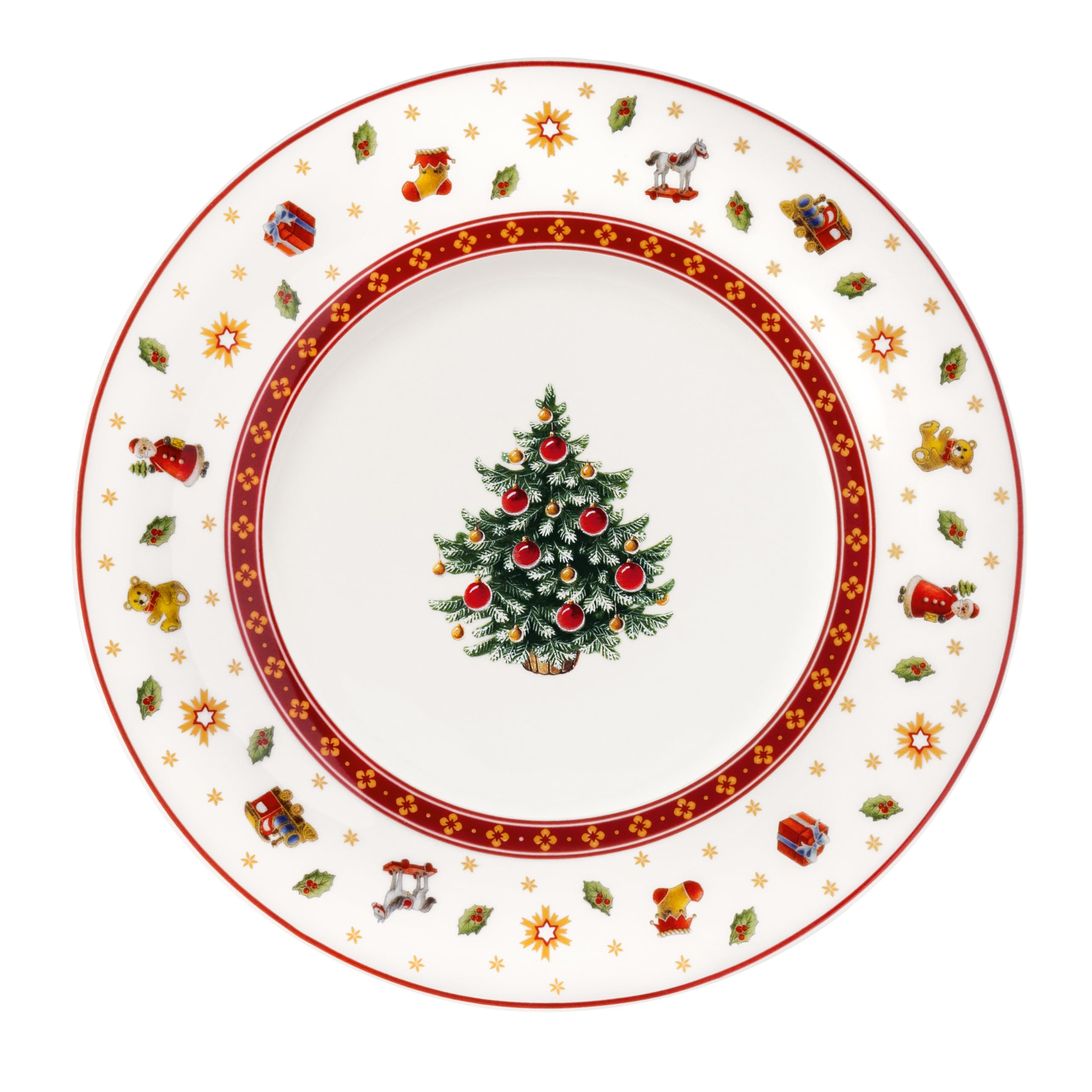 Villeroy & Boch – Toy's Delight Specials Talerz śniadaniowy, świąteczna zastawa stołowa z porcelany premium, zabawny motyw świąteczny, idealny do łączenia i na prezent, wyprodukowany w Niemczech