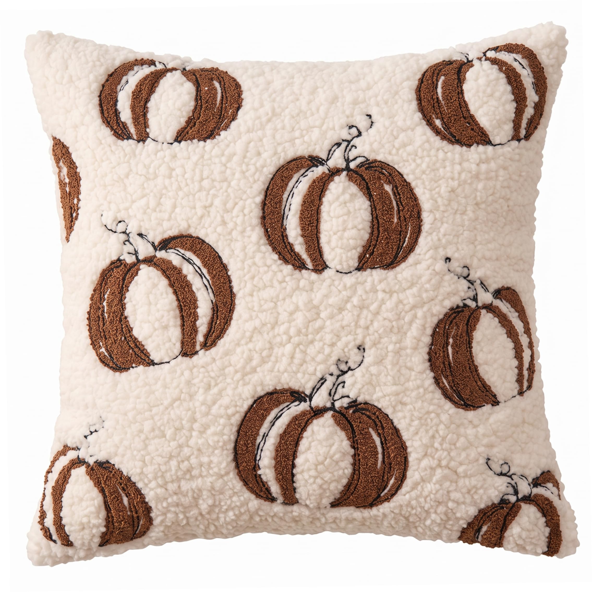 DAGLLGEW Halloween Pillow Covers Teddy Fleece Pillowcases Style 1
