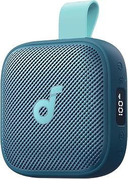 soundcore Boom Go 3i Portable Bluetooth Speaker by Anker, 24H Playtime, 15W Punchy Sound, Emergency Charging, Powerful BassUp 2.0, Bluetooth 6.0, IP68 Waterproof for Hiking/Cycling/Camping Blue