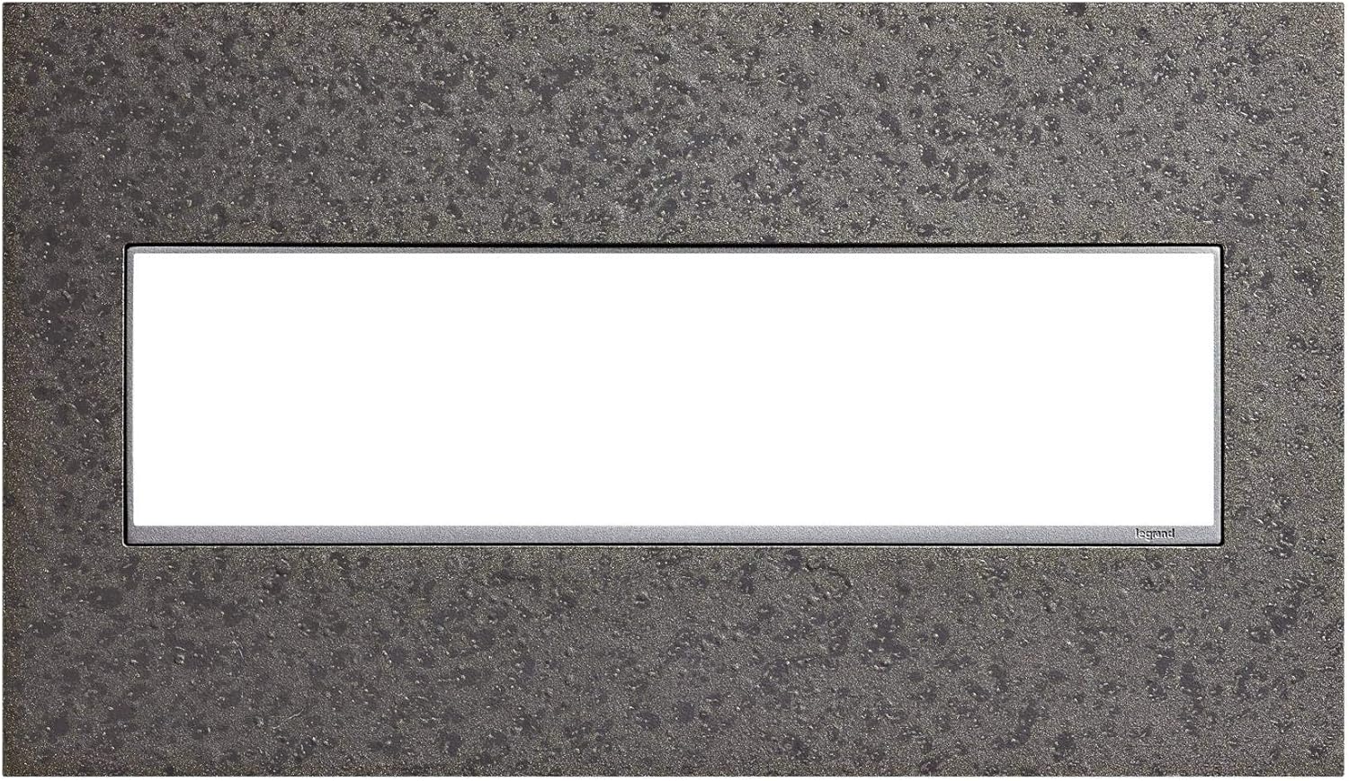 Legrand adorne Hubbardton Forge Natural Iron, 4-Gang Wall Plate, AWM4GHFFE1