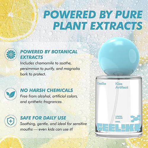 Miniatura 7 de Spray oral paquete de 4  Ambientador bucal probiótico, extractos de plantas naturales, 4 sabores refrescantes, botellas de aerosol portátiles de 0.7