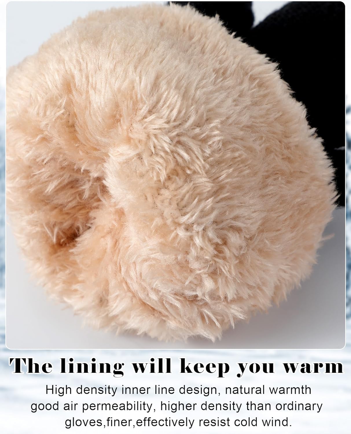 Chuarry 2 Pairs Kids Fleece Lined Gloves Winter Thick Warm Thermal Cable Knit Gloves for 6-10 Years Boys Girls - Image 2