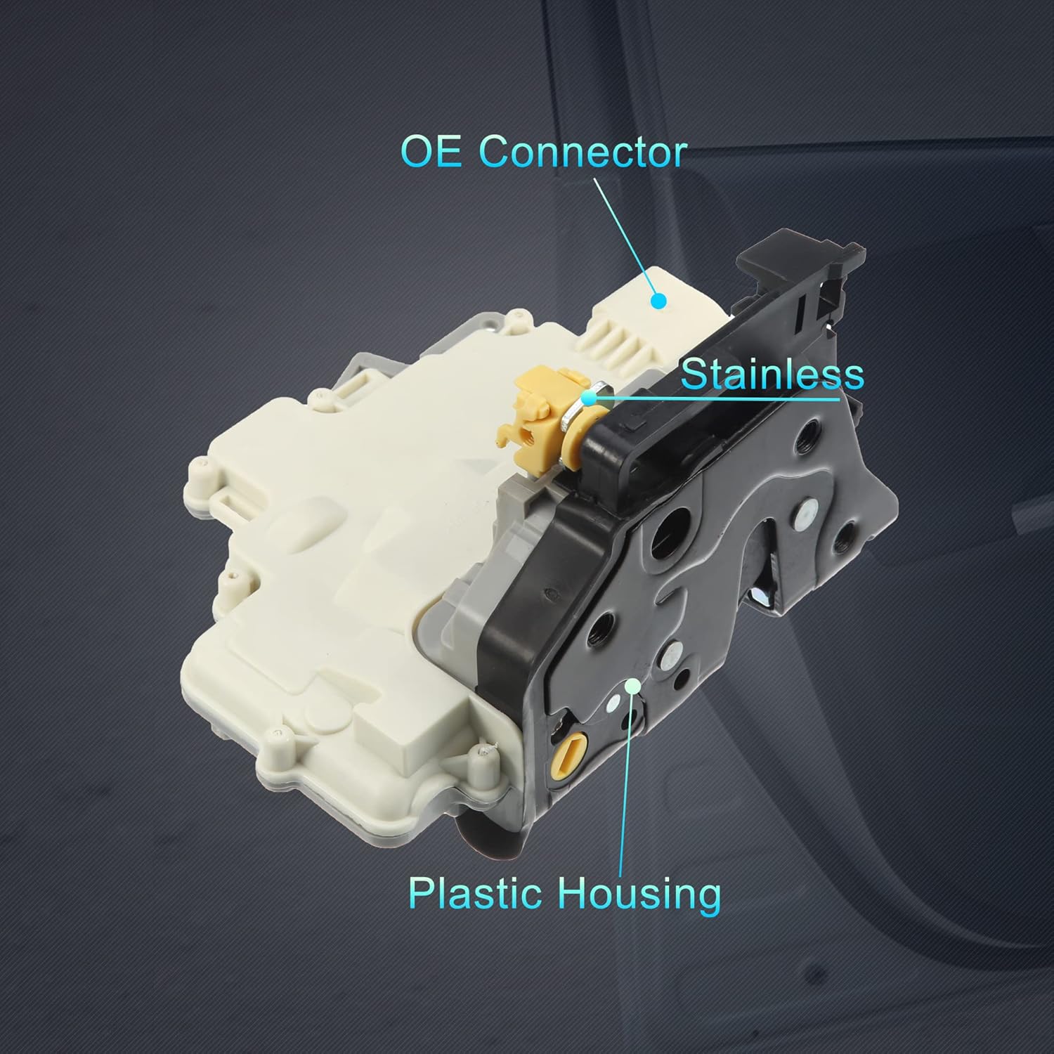 X AUTOHAUX Door Lock Actuator Rear Right Side for SEAT LEON 1P1 2005-2012 Hatchback 1P0839016 Plastic Metal White
