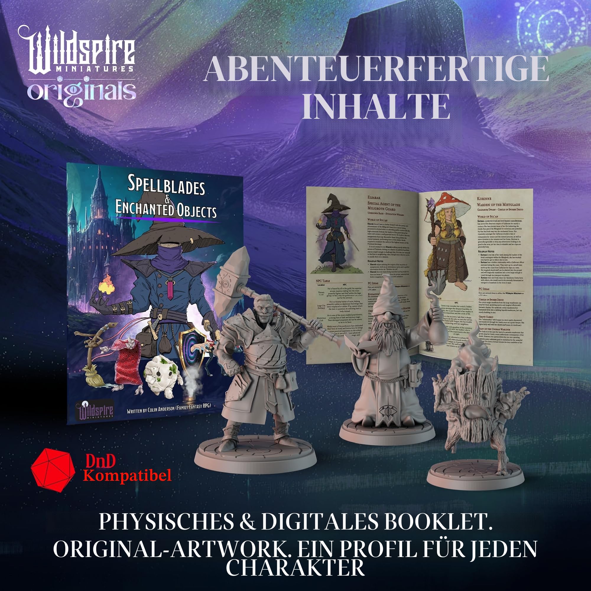 Wildspire Spellblades & Animated Objects Miniaturen für DND, D&D Miniaturen, Dungeons and Dragons Minis Figuren