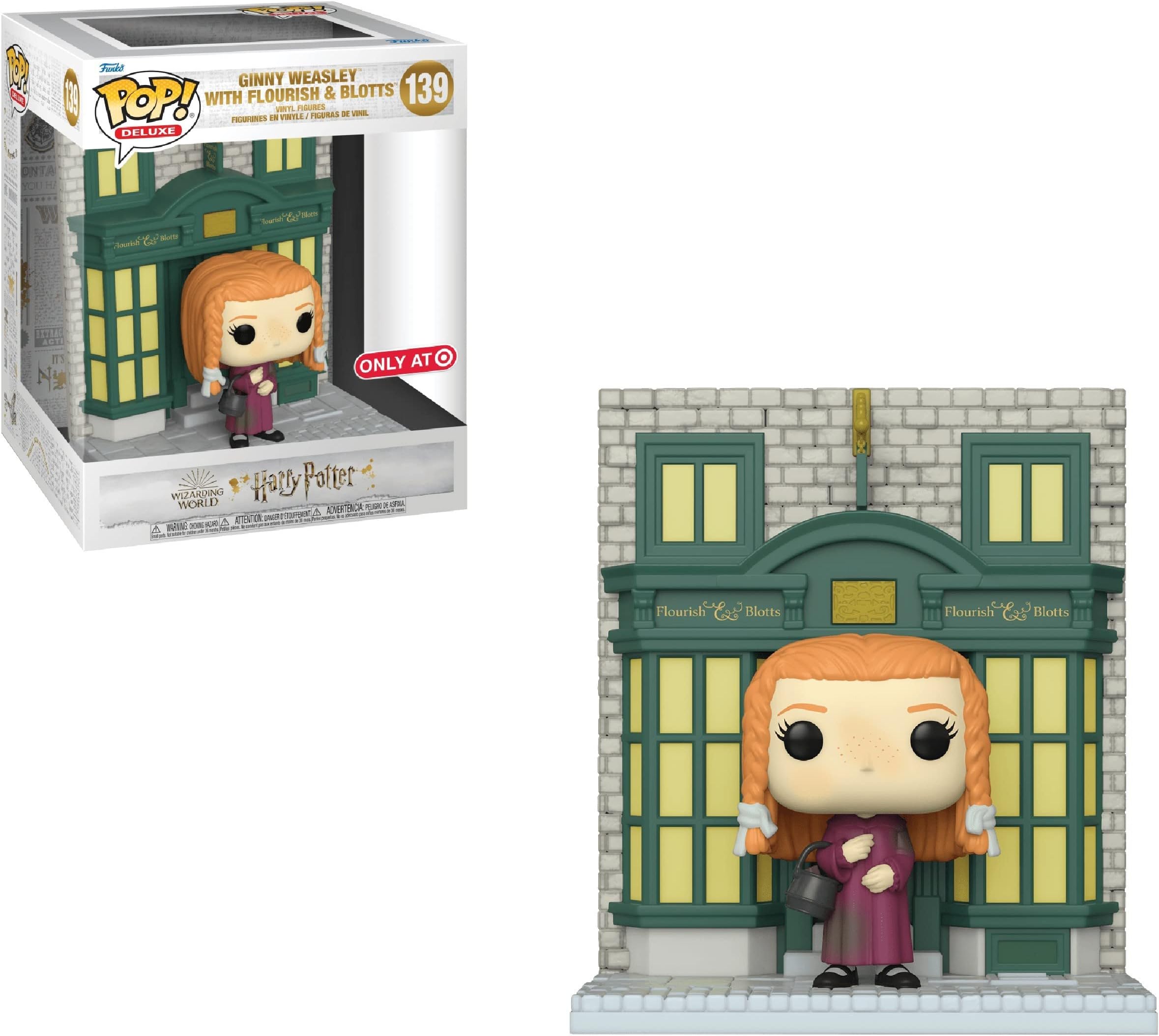 Funko Pop Deluxe! Movies: Harry Potter Anniversary - Ginny with Flourish & Blotts Storefront (Exc), Collectible Action Vinyl Figure - 57930