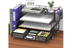 4-Tier School Organizer and Storage Desk Organizer