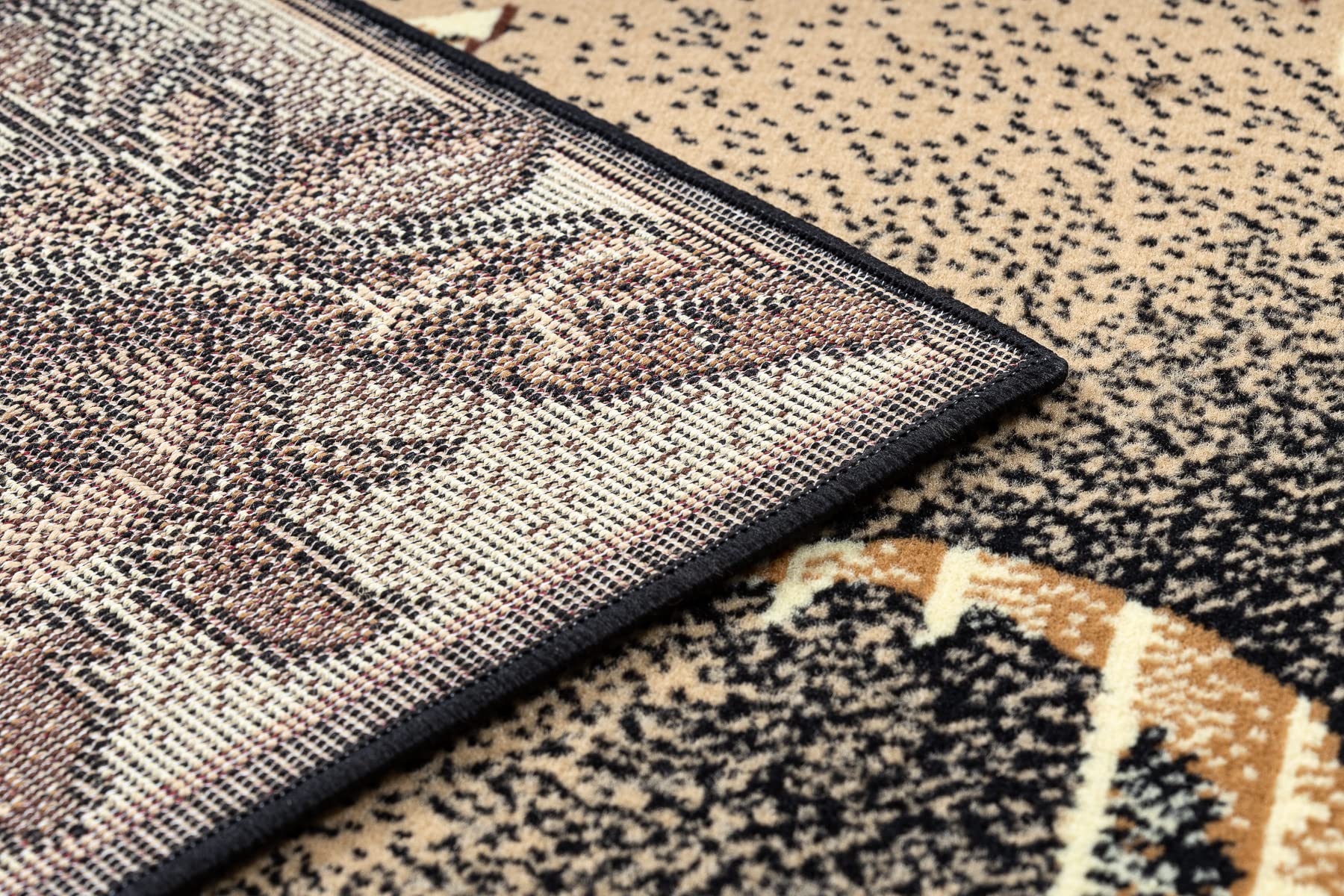 rugsx Tappeto BCF Morad LISC Agawa tappeto classico, per la camera da letto, il soggiorno, la camera da letto, design senza tempo - beige 80x150 cm
