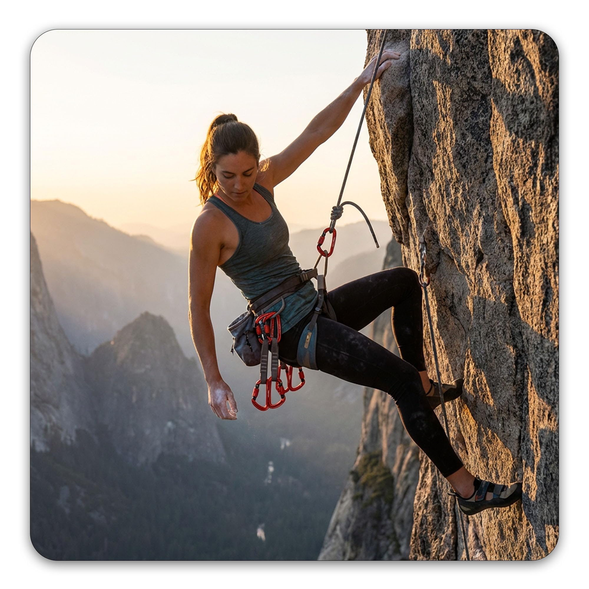 FresKaro Mousquetons d'escalade de 10,2 cm, 25 kN-2549,6 kg, certifié UIAA, CE, verrouillage à vis, aluminium 7075, léger, antirouille, pour l'alpinisme, le rappel, etc., multicolore