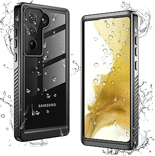 Acdailleo for Samsung S22 Case, IP68 Waterproof Galaxy S22 Case with Built-in Screen Protector, S22 Shockproof Dustproof Case Full Body Rugged Protective Cover for Samsung S22 5G 6.1" (Black)