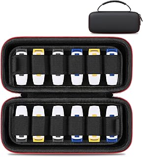 Lacdo USB Flash Drive Case Organizer Thumb Drive Holder Hard Storage Case for 24 SanDisk/SamData/Samsung USB Flash Drives Memory Sticks Jump Drive Portable Travel Carrying Bag with Handle, Black