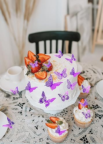 Miniatura 4 de Decoraciones de mariposa, decoración de pared de mariposa 3D, decoraciones de fiesta de mariposa, decoraciones de cumpleaños, mariposas