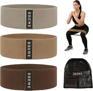 Resistance Bands Set for Women & Men, 3 Pack, Neutrals, Anti-Slip Fabric Bands for Booty, Legs & Thighs