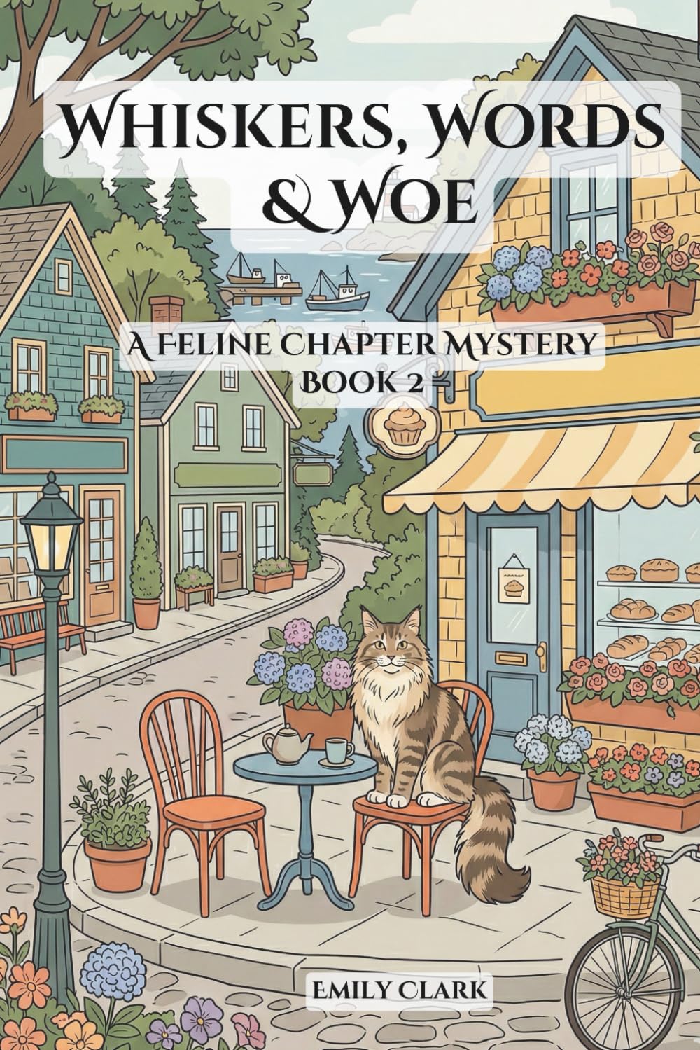 Whiskers, Words & Woe: A Feline Chapter Mystery (Cafe Cozy Murder Mysteries)