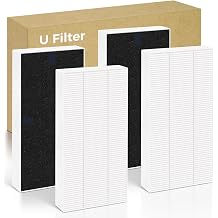 4 PACK U Filter Replacement Compatible with Honeywell HHT270, HHT290 | Compatible with Febreze FRF102B, True HEPA High-Efficiency Activated Carbon Filter for Home Large Room