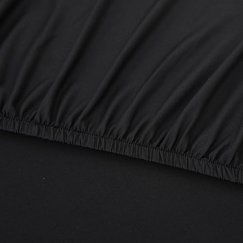 Miniatura 7 de Mantel redondo ajustable con bordes elásticos para mesas redondas, funda de mesa redonda elástica de elastano de 60 pulgadas para el hogar, comedor,