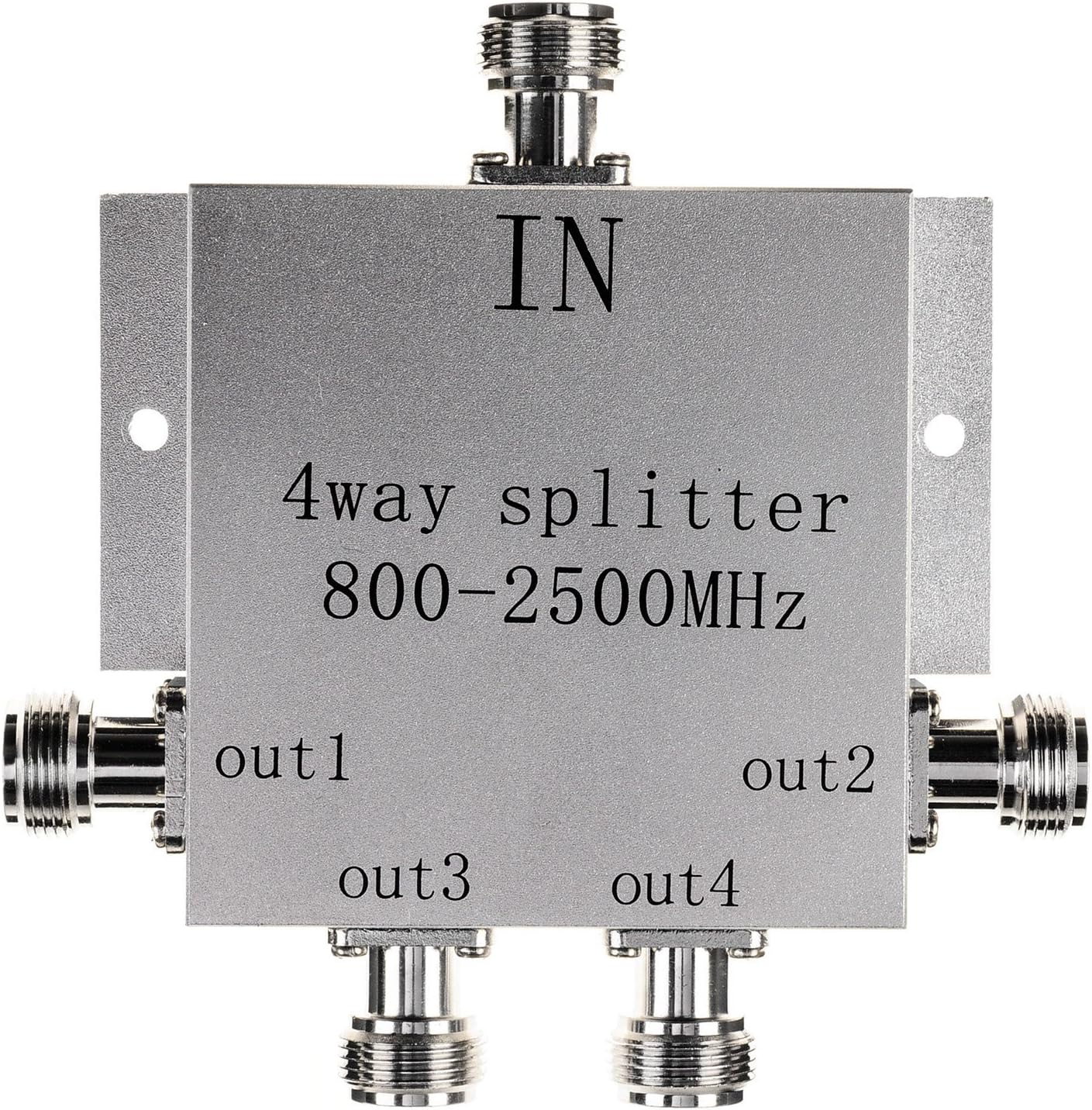 Bіg Sаlе Lysignal Power Splitter 800-2500MHz Signal Divider with N Female Connector for Mobile Cell Phone Signal Booster Amplifier (4 Way)